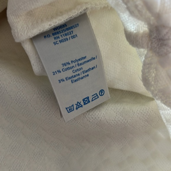 Boden Ivory Square Jacquard Top Size 6 - Picture 5 of 5